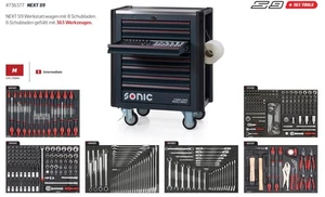 SONIC NEXT S9 Werkstattwagen 363-teilig Werkzeuge Set 80x51x90cm Werkzeugwagen - Bild 1 von 13