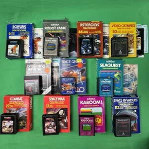 Lotto giochi Atari 2600 - 11 Near COMP con scatola e manuale SEARS ACTIVISION TELE-GAMES - Foto 1 di 23