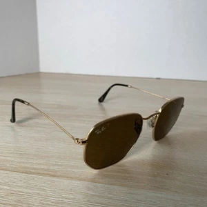 Ray-Ban RB3548-N Hexagonal Sunglasses Gold FRAMES ONLY 51-21-145 Italy READ - Picture 1 of 12