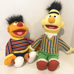 2002 Gund Sesame Street BERT & ERNIE Plush Stuffed Toys - Picture 1 of 7