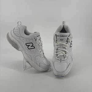New Balance Schuhe Herren 14 Weiß Navy Logo 622 Extraweit 4E Sneaker MX622WT - Bild 1 von 8