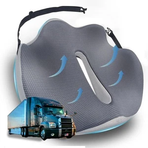 X-Large Seat Cushion for Truck Driver, Upgraded Cushion for Back Support and ... - Picture 1 of 7