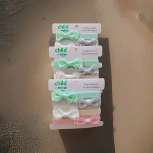 CARTER'S CHILD OF MINE HEADWRAP SET - 3 pack - 12 TOTAL HEADWRAPS - Picture 1 of 3