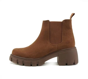 Soda PIONEER ~ Stivaletto donna suola a strappo tacco medio Chelsea moda con doppio - Foto 1 di 5