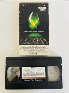 ALIEN Horror Movie VHS 1st Pressing Ridley Scott 1979 Magnetic Video 1090 HTF - Picture 1 of 8
