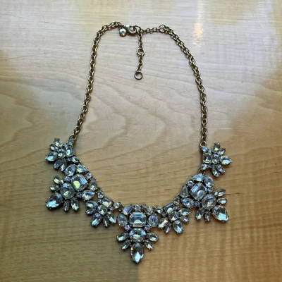 Collar de longitud ajustable con estrás transparente tono dorado J.Crew Foto 1 de 4