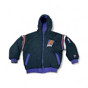 Phoenix Suns Pro Player Reversible Jacket NBA Basketball Purple & Black Vintage - Picture 1 of 17