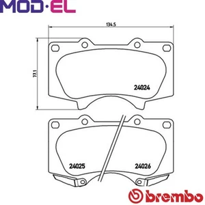 BRAKE PAD SET DISC BRAKE P 83 102X FOR TOYOTA LAND/CRUISER/PRADO/VAN FJ HILUX   - Picture 1 of 6