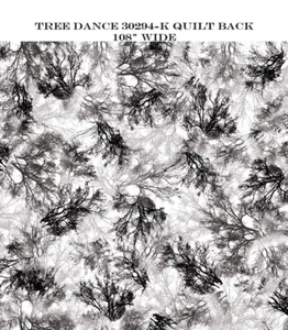 Tree Dance 108" Wide cotton quilt backing fabric QT Fabric 30294-K - Picture 1 of 4