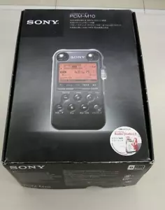 SONY PCM-M10 B Black Audio Linear PCM Recorder Used Junk Japan Free Shipping - Picture 1 of 9