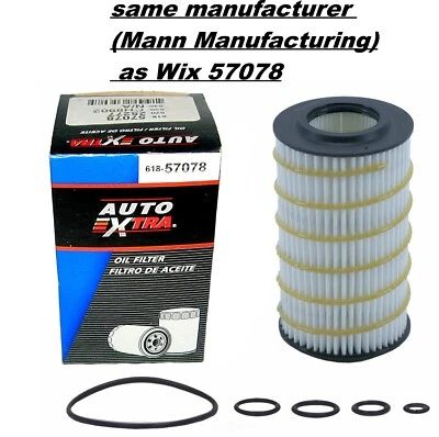 Filtro de aceite de motor Wix 57078 mismo ajuste que para Mercedes-Benz 2000-2015 selecto Foto 1 de 3