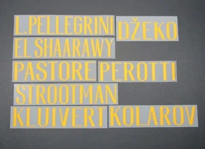 Bloques de nombre de jugador doméstico oficiales as Roma 2018 2019 - Imagen 1 de 1