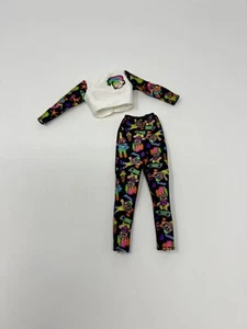 Mattel Troll Barbie Doll Outfit 1992 Crop Top & Bottom Pants #10257 Vintage - Picture 1 of 6