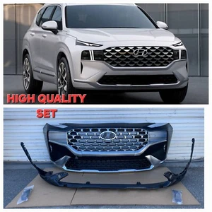 Front Bumper Complete Set for 2021 2022 2023 Hyundai Santa Fe 15 Pices - Picture 1 of 13
