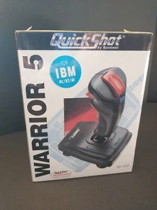Joystick QUICK SHOT WARRIOR 5 QS-123A Vintage Computer PC Video Game IBM Sealed - Afbeelding 1 van 6