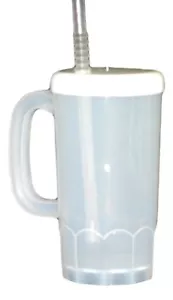 8 22 Ounce Beer Mugs, Lids, Flex Straws Mfg USA Dishwasher Safe, No BPA * - Picture 1 of 4