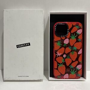 Casetify Impact iPhone 14 Case,4X Military Grade Drop, Strawberries-Bubblegum