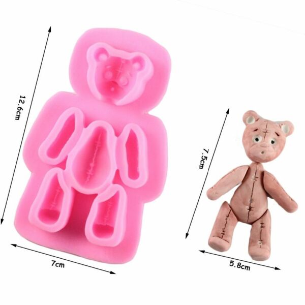 Bear Silicone Mold DIY Cakes Cupcakes Decorating Tools Chocolate Gumpaste Mould