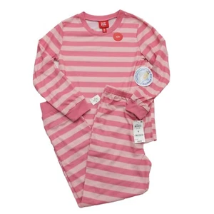 Macys Family PJs Kids M(8) Pink Stripe 2-Pc Top and Bottom - Picture 1 of 8