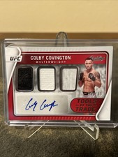 2022 Chronicles Absolute UFC Colby Covington Auto Triple Jersey 10/99 #TT-CCV