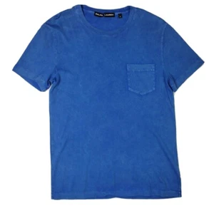 Ralph Lauren Black Label Denim Pocket T Shirt Indigo Blue Men's Size Medium - Picture 1 of 11