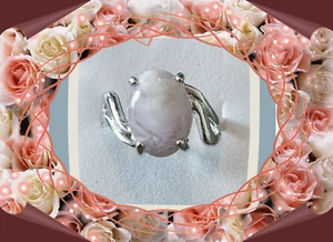 Zig zag pattern amethyst ring - Picture 1 of 2