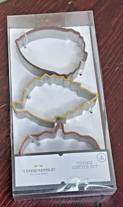 NEW Threshold Stainless Steel Baking Cookie Cutter Set Acorn Leaf Pumpkin - Picture 1 of 5