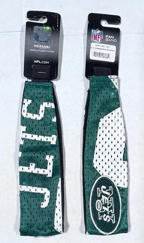 NEW YORK JETS NFL JERSEY HEADBAND FANBAND BY LITTLE EARTH NEW FREE SHIP Cover