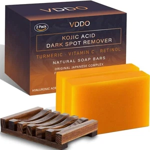 VDDO-Kojic-Ácido-Jabón Cúrcuma - Manchas Oscuras / Vitamina C, E, Retinol, Colágeno - Imagen 1 de 7