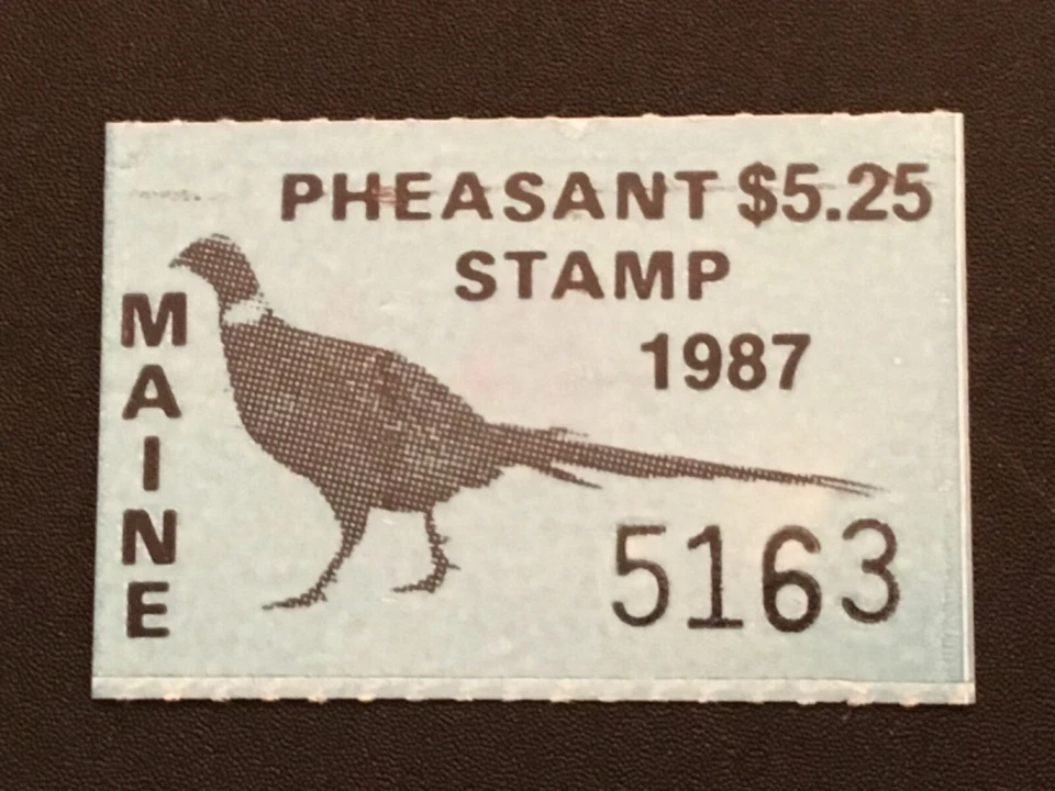 ICOLLECTZONE  US Maine 1987 Pheasant Stamp VF NH - Image 1 of 1