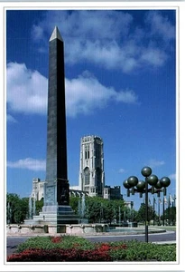 Obelisk Square in Downtown Indianapolis, Indiana Postcard - Picture 1 of 2