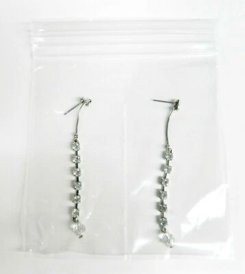 4x4 Bags 2-Compartment Poly Clear Center Split Divider Middle 4" Reclosable 100 - Image 1 of 4