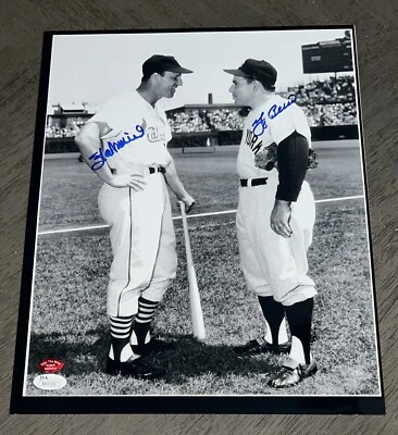 Stan Musial & Yogi Berra Signed 11x14 Cardinals & Yankees Glossy Photo JSA & STM - Image 1 of 4