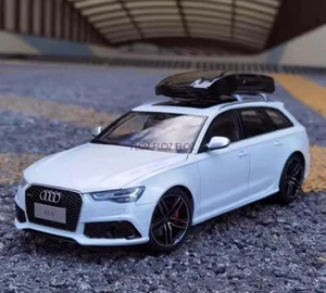 for WELL for Audi for RS6 for Avant for C7 Wagon Glacier White 1:18 Truck Model - Picture 1 of 12