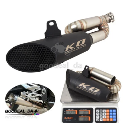 For Triumph Street Triple 765 R/S/RS 2017-23 Exhaust System Pipe Slip On Muffler - Image 1 of 4