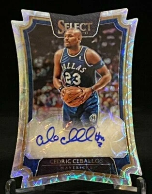 2016-17 Select Die-Cut Autographs Scope #25 Cedric Ceballos Mavericks /25 - Image 1 of 2