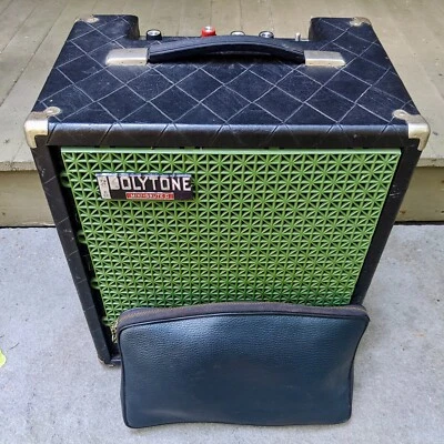 Vintage Polytone MiniBrute II Guitar Amp and Cables (3)--Sounds Great!  - Image 1 of 4