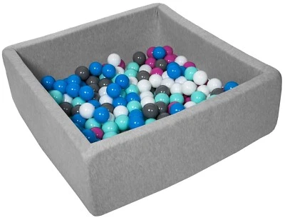 Soft Jersey Baby Kids Children Ball Pit with 150 balls, Gift, 90x90 cm - Image 1 of 4