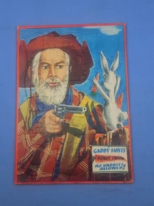 Puzzle vintage Gabby Hayes carota vassoio fattoria Milton Bradley made USA - Foto 1 di 7