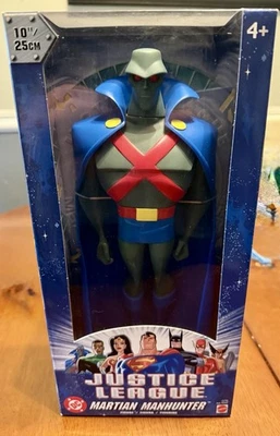 Vintage 2003 Mattel DC Comics Justice League Martian Manhunter 10" Figure NIB - Image 1 of 4