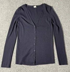 JCrew Women’s Sweater Jacket Merino Wool Alice Button Navy Cardigan Sz XS - Picture 1 of 6