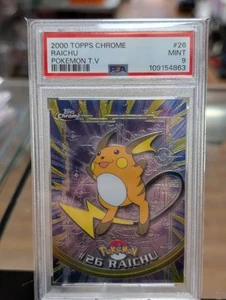 2000 Topps Chrome Pokemon Tv #26 Raichu PSA 9 FREEE SHIPPING!! - Picture 1 of 2