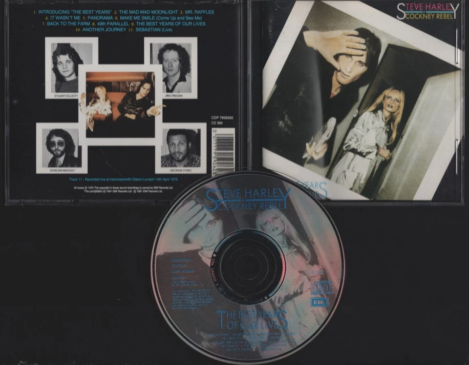 STEVE HARLEY AND COCKNEY REBEL - THE BEST YEARS OF OUR LIVES - CD EMI MIT TEXTEN - Bild 1 von 1