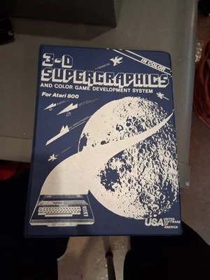 1980 ATARI 800 3-D SUPERGRAPHICS AND COLOR GAME DEVELOPMENT SYSTEM SOFTWARE BOOK - Image 1 of 2
