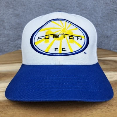 Gorra de colección Miami Fusion FC Snap Back blanca MLS fútbol deportes fantásticos años 90 Foto 1 de 4