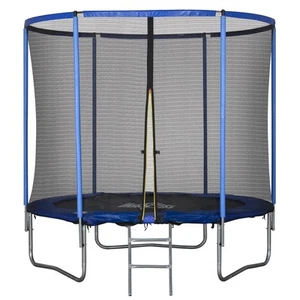 HOMCOM Tappeto Elastico per Adulti e Bambini con Bordo Imbottito e Rete Φ244cm - Foto 1 di 10