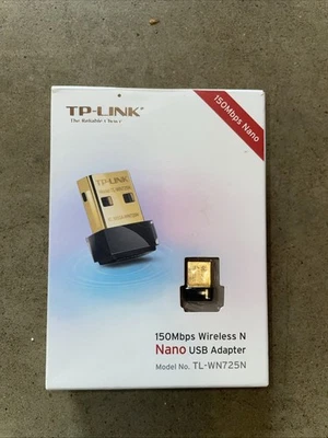 TP-Link TL-WN725N N150 150Mbps Wireless Nano USB 2.0 WiFi Network Adapter - Image 1 of 3
