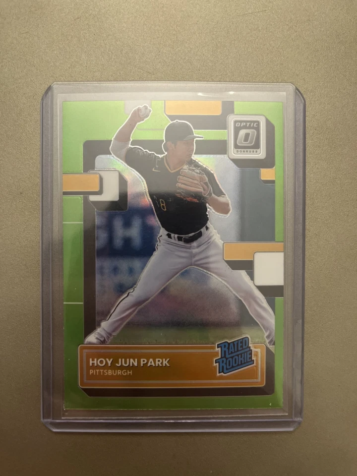2022 Donruss Optic #93 Hoy Jun Park Lime Green Prizm - Image 1 of 2