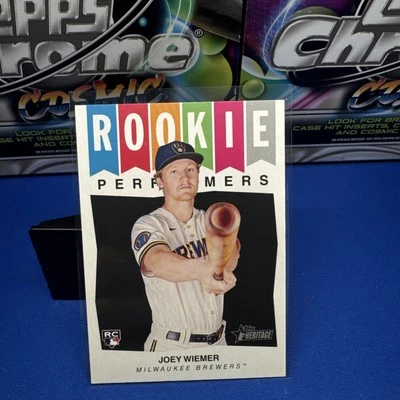 2023 Topps Heritage High Number - Rookie Performers Joey Wiemer #RP-9 (RC) - Image 1 of 2