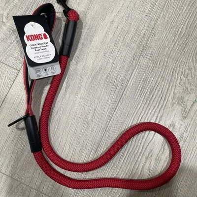 KONG Max собаки веревки поводок красный! Новый!  Прочный - Изображение 1 из 4